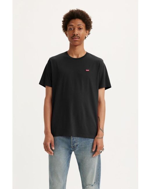 Levi's Black Original Housemark Tee for men