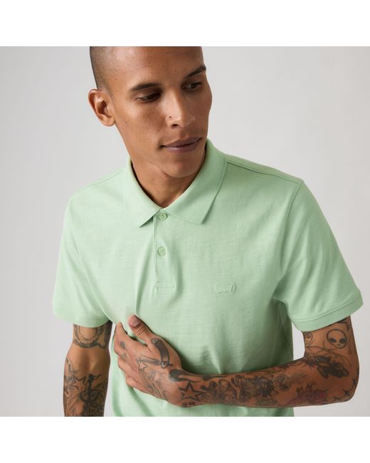 Levi's Green Slim Housemark Polo Shirt for men