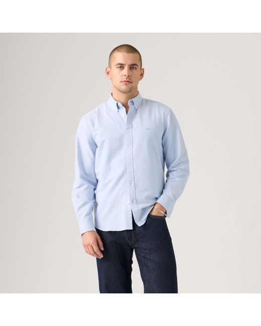 Levi's Blue Authentic Button Down Shirt for men