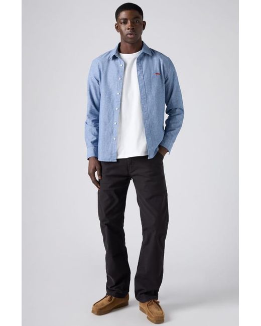 Levi's Blue 505 Regular Utility Workwear Jeans for men
