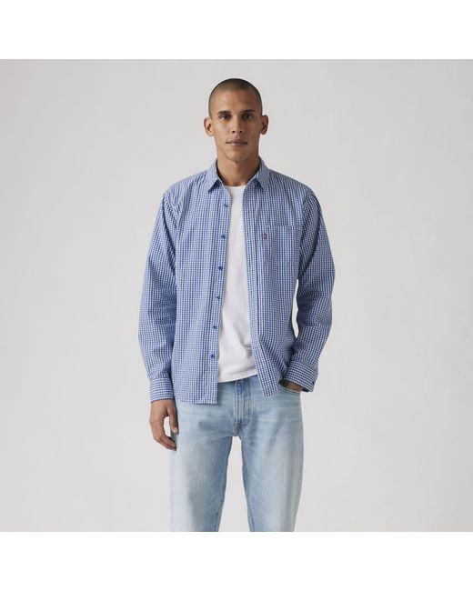 Levi's Blue Sunset Pocket Shirt for men