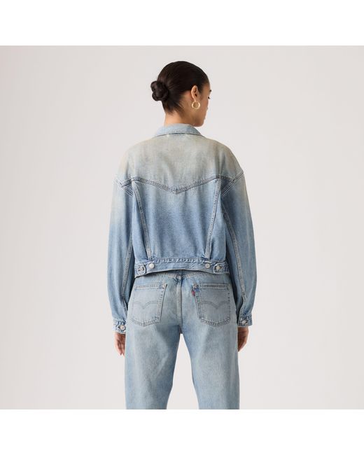 Levi's Cropped '90S Trucker Jacket in het Blue