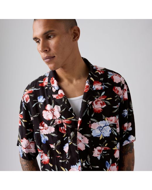 Levi's Black Short Sleeve Classic Camper Lightweight Shirt for men