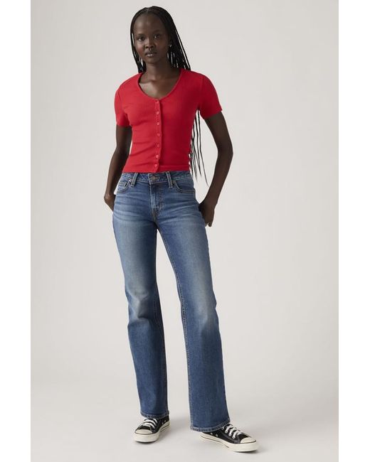 Levi's Red Superlow Bootcut Jeans