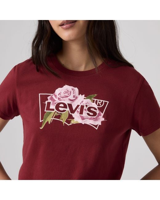 Levi's Perfect Tee in het Red