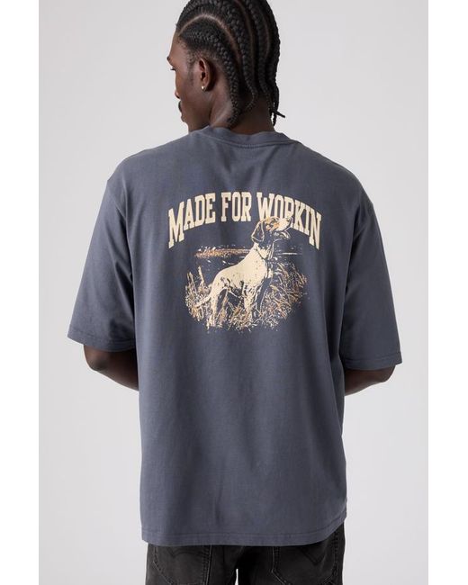 Levi's Blue Workwear Graphic Tee for men