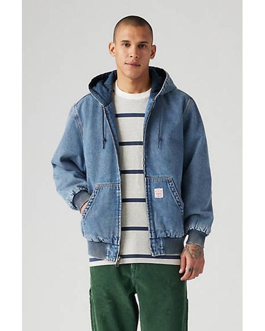 Levi's Blue Potrero Denim Hoodie for men