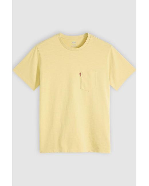 Levi's Yellow Classic Pocket Tee for men