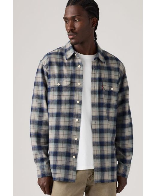 Levi's Blue Classic Worker Overshirt for men