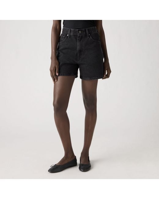 Levi's Black Cinch Mid Thigh Shorts
