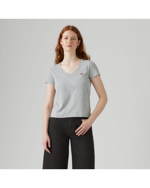 Levi's White Perfect V Neck Tee (2 Pack)