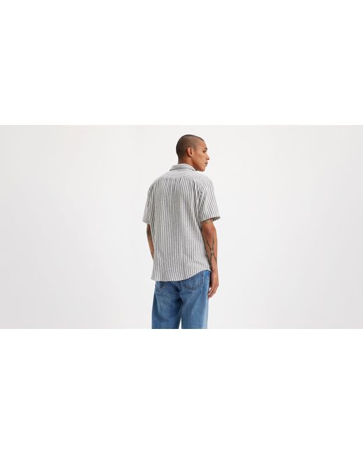 Camisa de manga corta sunset pocket Levi's de hombre de color Black