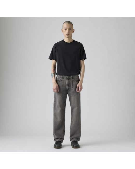 Levi's Black 565 Loose Straight Jeans for men