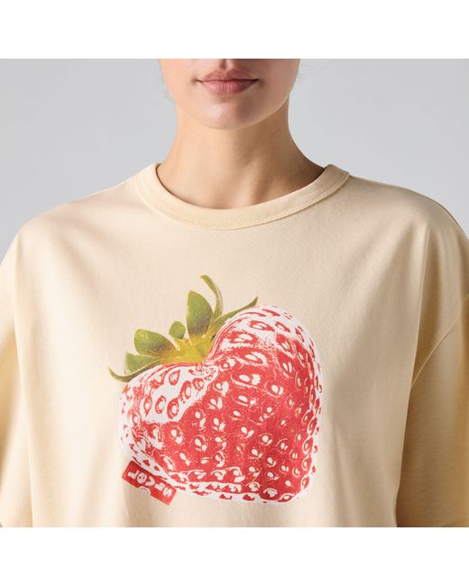Levi's White Graphic Tabor Tee