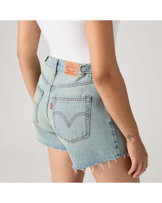Levi's Cinch Mid Thigh Short in het Blue