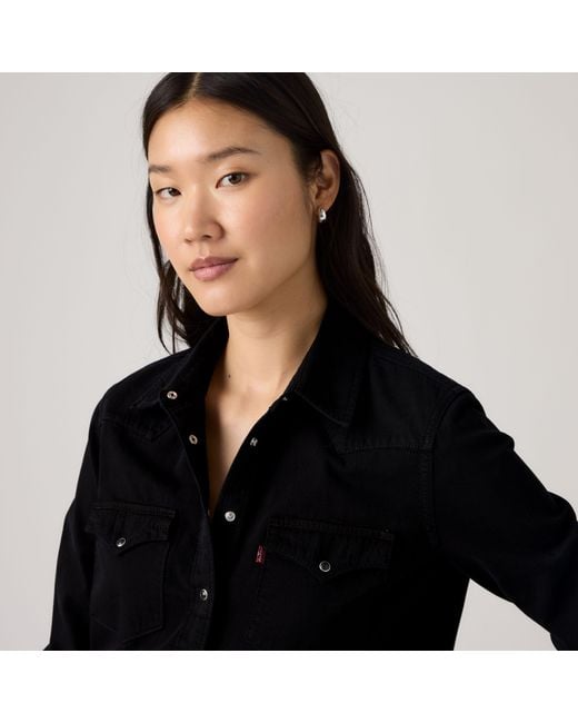 Levi's Black Heritage Western Denim Shirt