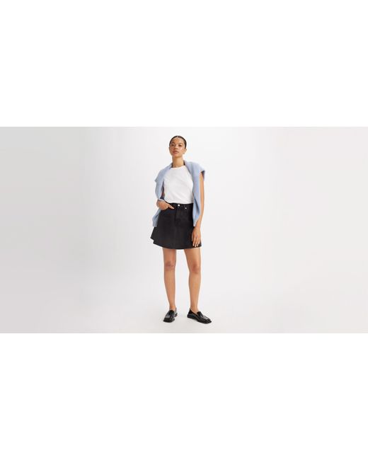 Levi's Black Mini Flounce Skirt