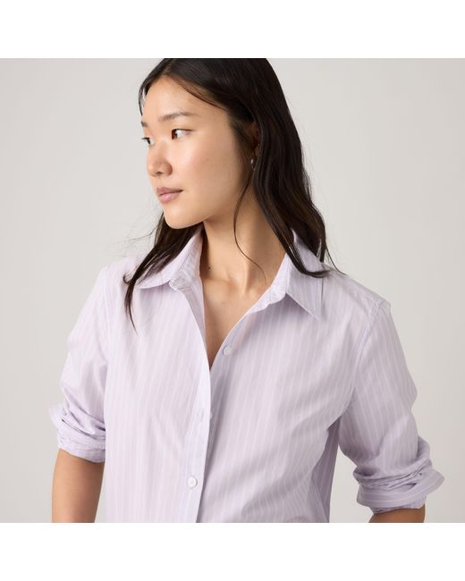 Levi's White Carlile Classic Poplin Shirt