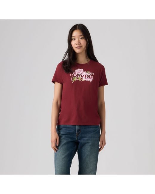 Levi's Perfect Tee in het Red