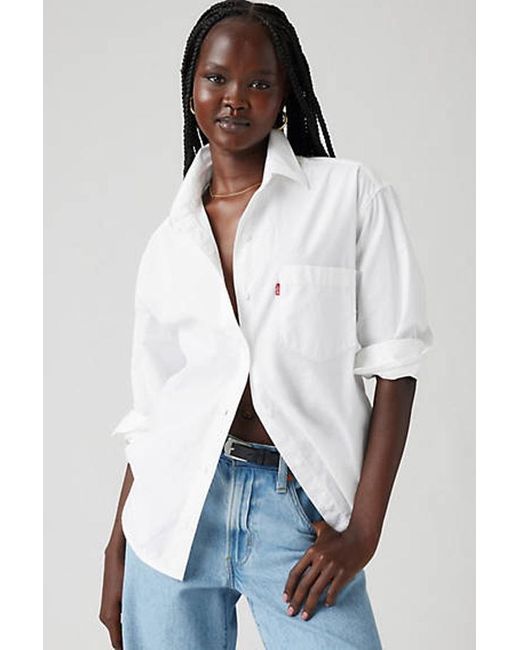 Camicia Harlie Boyfriend di Levi's in White