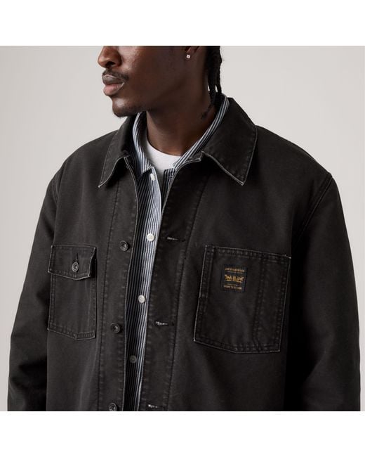 Levi's Gray Berkley Chore Coat Lined for men