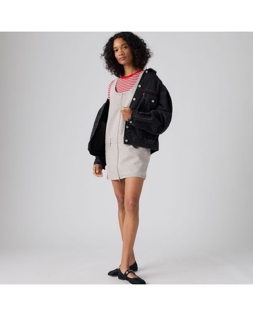 Levi's Mini Zip Dress in het White