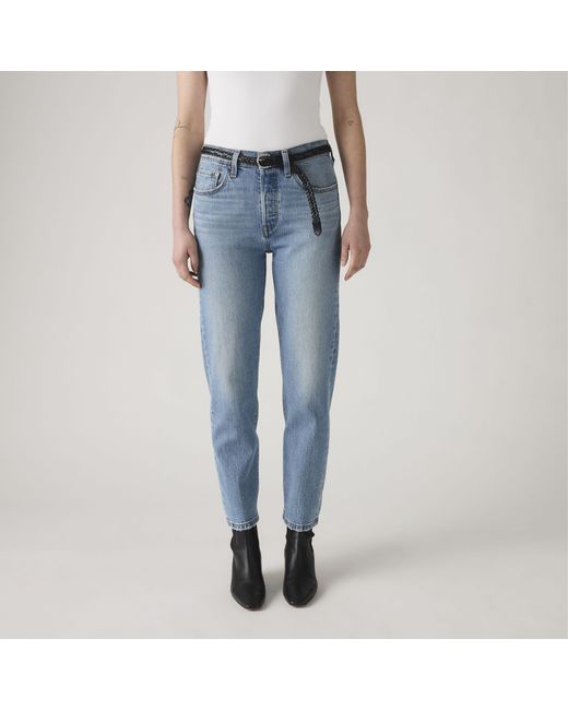 Levi's Blue 501 Crop Jeans