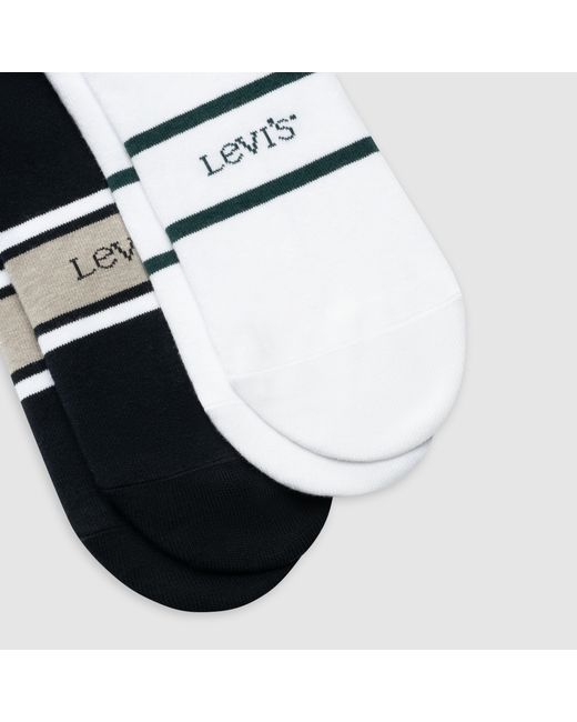 Low Cut Socks 2 Pack Levi's de hombre de color Black