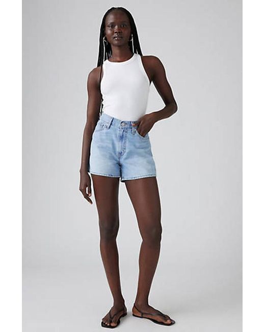 Levi's Blue 80's Mom Shorts
