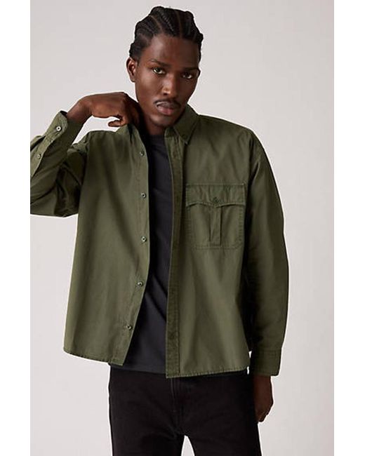 Camicia Accorciata Zandt di Levi's in Green da Uomo
