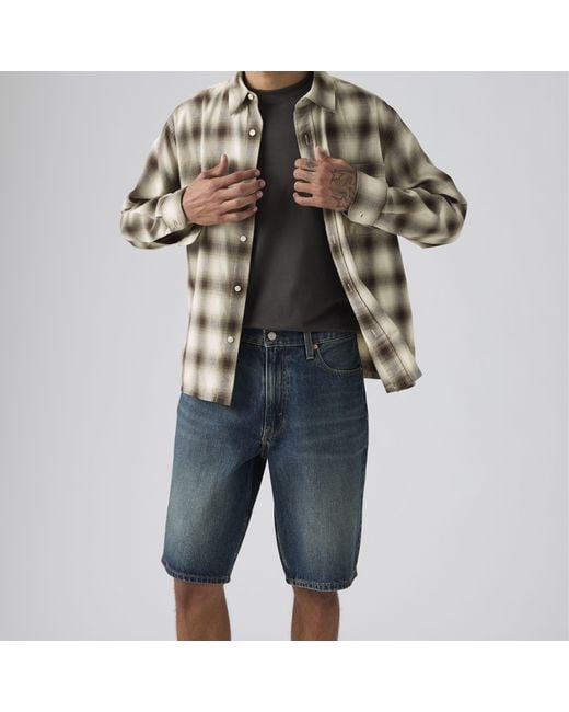 Levi's Blue 469 Loose Shorts for men