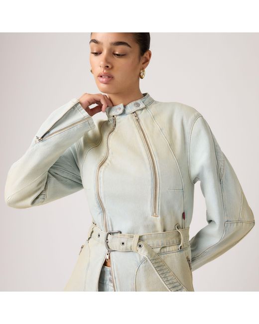 Levi's Blue Carina Waisted Jacket