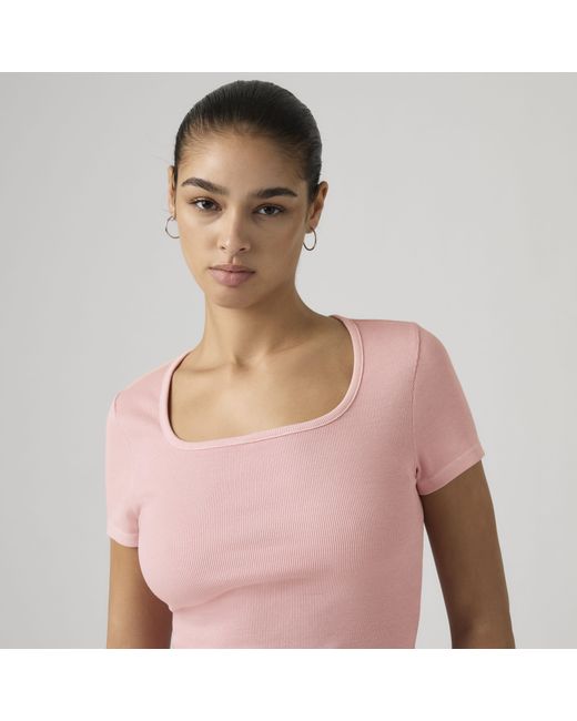 Levi's Blue Essential Square Neck Tee