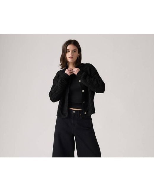 Cardigan Luna Con Bottoni Di Conchiglia di Levi's in Black