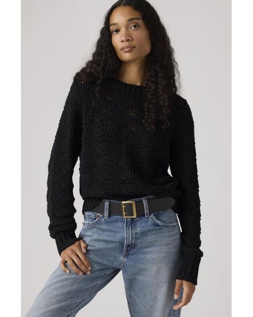 Levi's Black Hope Crochet Pullover