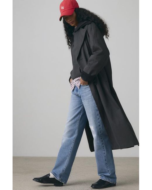 Levi's Blue Bree Barn Trench Coat