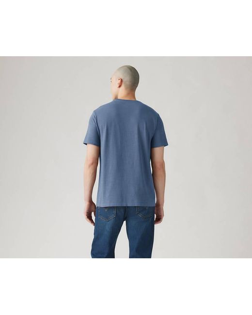Levi's Classic T Shirt Met Zak in het Blue voor heren