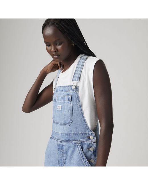 Levi's Blue Xl Lightweight Overalls