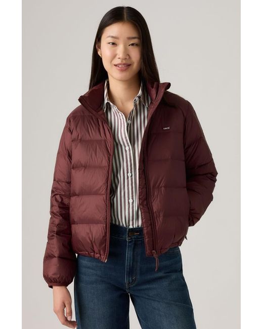 Levi's Willa Down Packable Jas in het Red