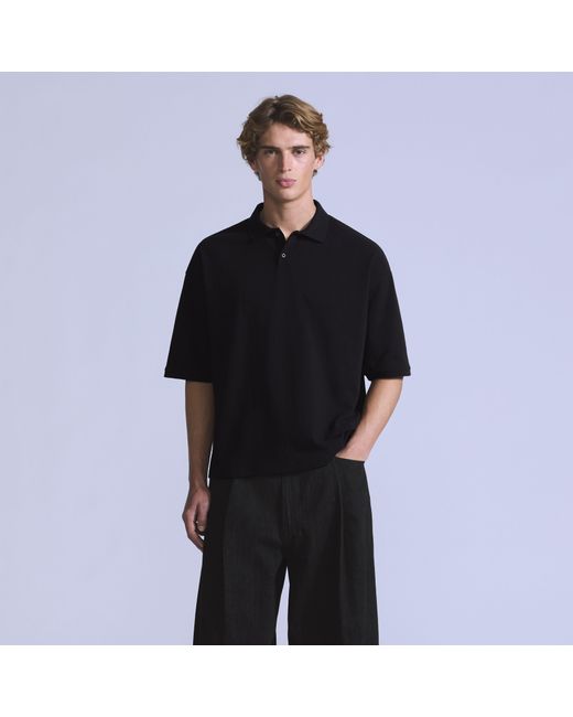 Levi's Cropped Polo in het Black voor heren