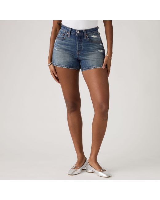 Levi's Blue 501 Curve Shorts