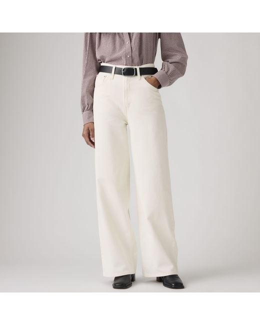 Levi's White Cinch Baggy Lightweight Jeans