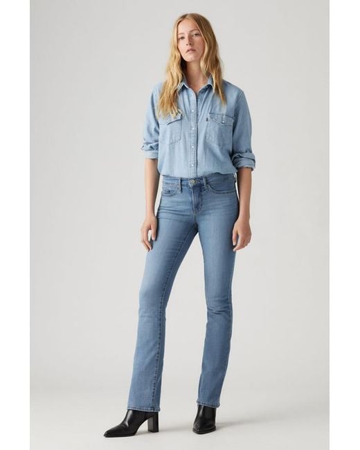 Levi's Blue 315 Shaping Bootcut Jeans