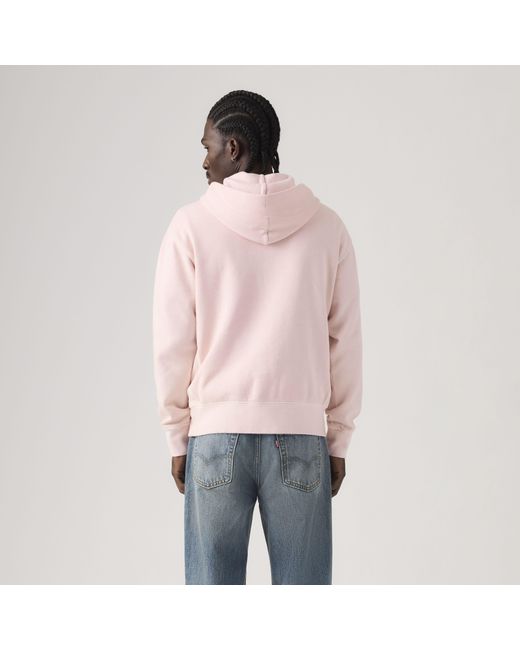 Levi's Authentic Hoodie in het Pink voor heren