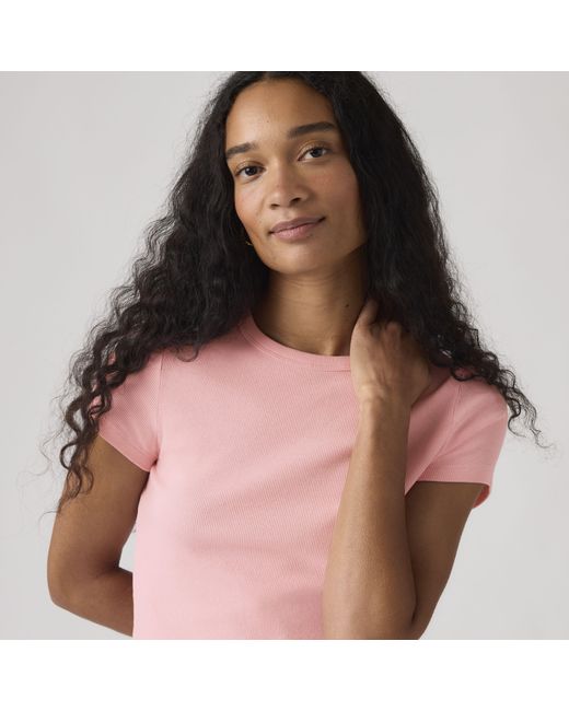 Levi's Pink Hayes Cropped Tee