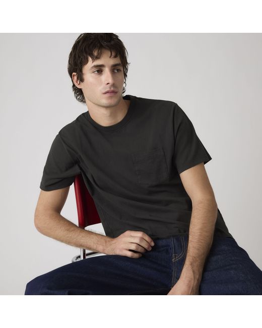 Levi's Black Essential Pocket Tee for men