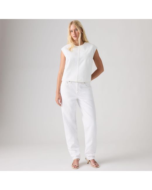 Levi's Denim Tee in het White
