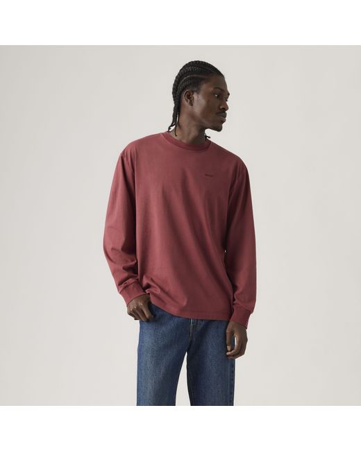 Camiseta De Manga Larga Authentic Levi's de hombre de color Red