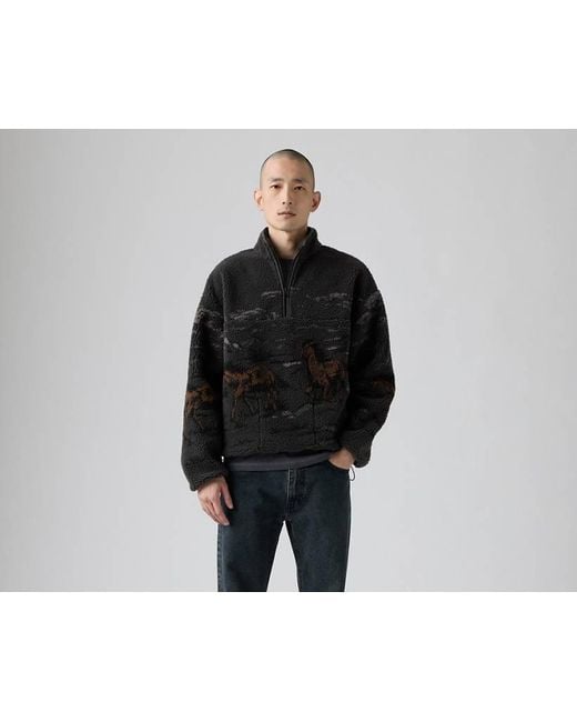 Sudadera Idyllwild Sherpa Popover Levi's de hombre de color Black