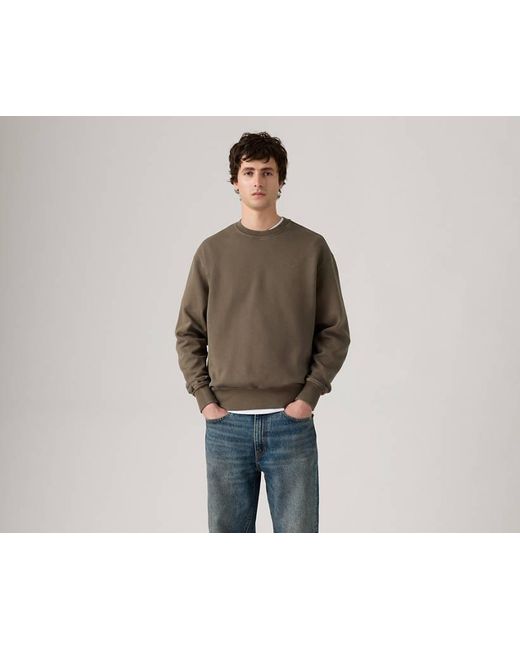 Sudadera De Cuello Redondo Authentic Levi's de hombre de color Brown